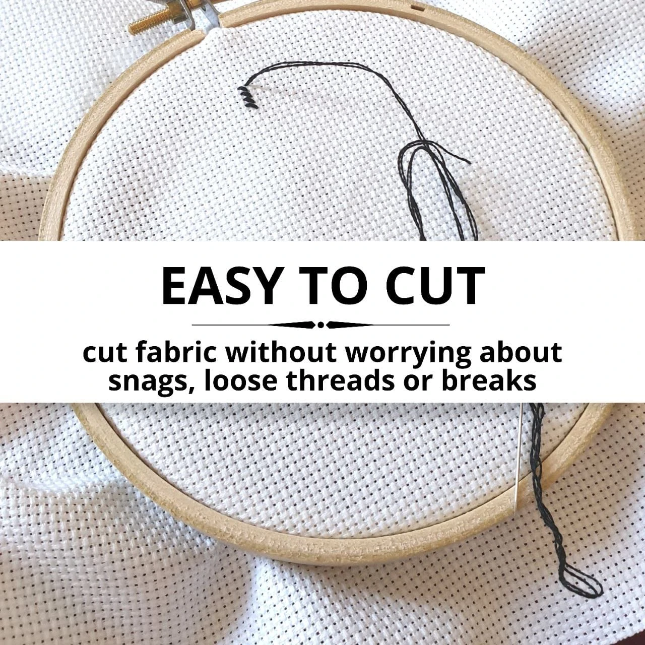 6PCS Aida Cloth 14 Count 3 Pieces Black Cross Stitch Fabric And 3 Pieces White Cross Stitch Fabric Cotton Embroidery Cloth For Needlework 14 Count For Craft Embroidery 16 6PCS Aida Cloth 14 Count 3 Pieces Black Cross Stitch Fabric And 3 Pieces White Cross Stitch Fabric Cotton Embroidery Cloth For Needlework 14 Count For Craft Embroidery - Image 14