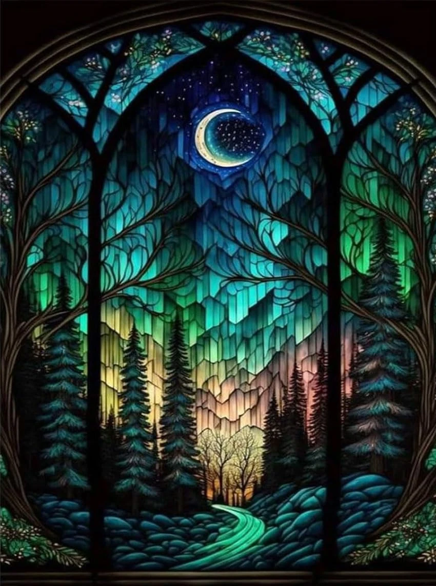 Starry Night Stamped Cross Stitch Kits - Tree Counted Cross Stitch Kits For Beginners Adults Needlepoint Moon Cross-Stitch Patterns Dimensions Needlecrafts Embroidery Kits Arts And Crafts 15 Starry Night Stamped Cross Stitch Kits - Tree Counted Cross Stitch Kits For Beginners Adults Needlepoint Moon Cross-Stitch Patterns Dimensions Needlecrafts Embroidery Kits Arts And Crafts - Image 13