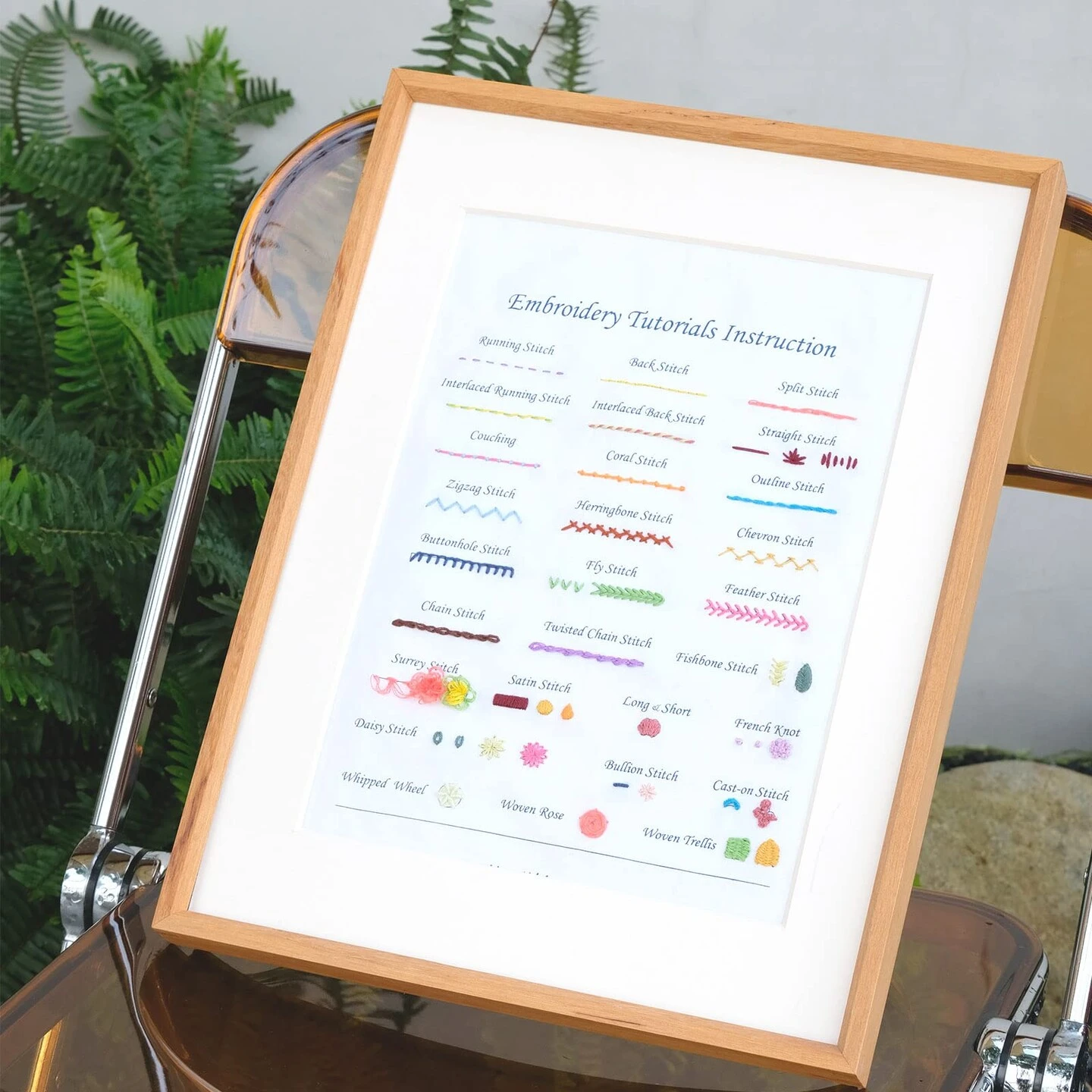 HAND U JOURNEY Basic Embroidery Stitch Kit: Perfect For Beginners With 28 Different Stitches And A Mushroom Embroidery Set 5 HAND U JOURNEY Basic Embroidery Stitch Kit: Perfect For Beginners With 28 Different Stitches And A Mushroom Embroidery Set - Image 3