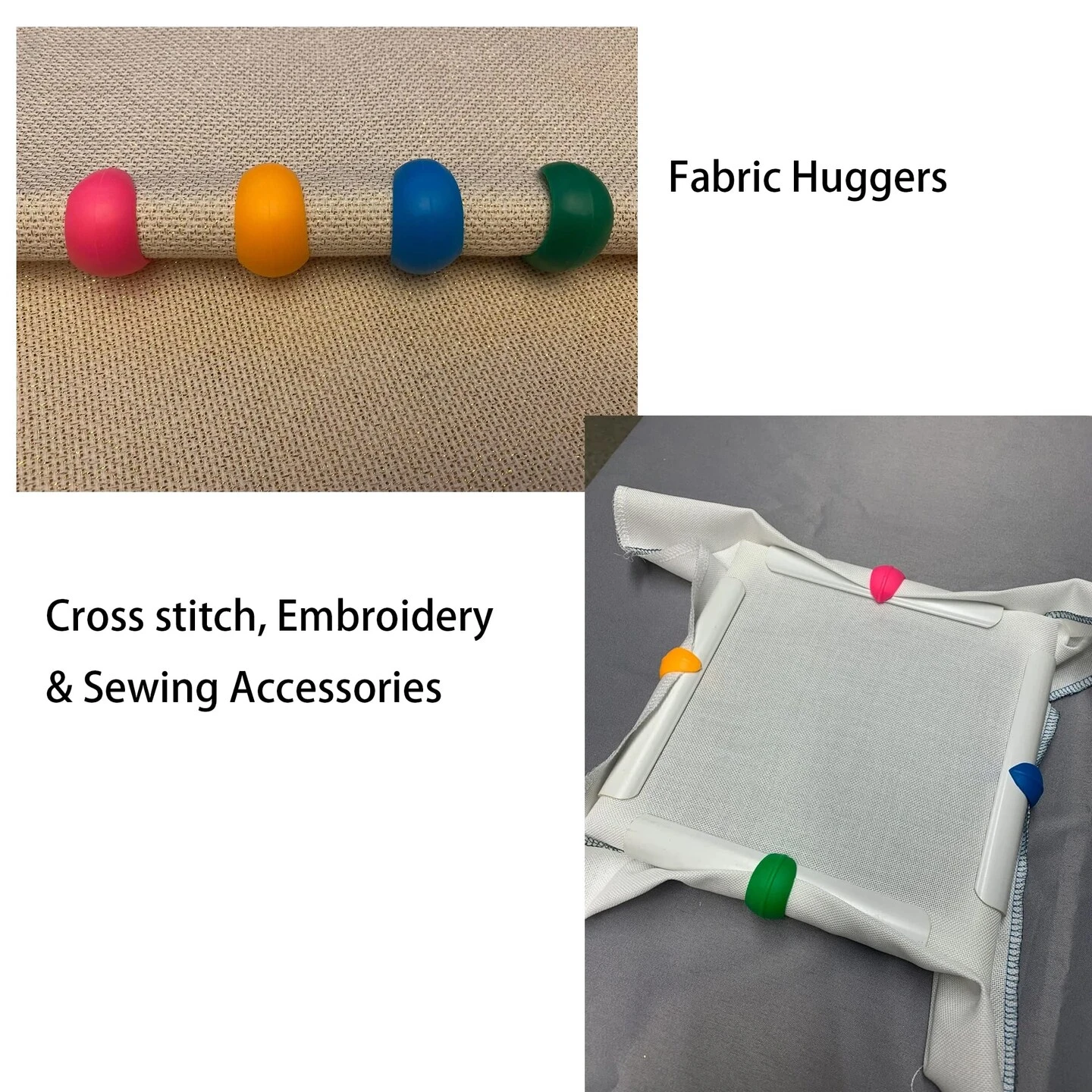 Dielianyi 14 Pcs Fabric Huggers Cross Stitch Silicone Thread Spool Holders Embroidery Sewing Cotton Reel Tidy Clips Embroidery Clips With Magnetic Fabric Clips 19 Dielianyi 14 Pcs Fabric Huggers Cross Stitch Silicone Thread Spool Holders Embroidery Sewing Cotton Reel Tidy Clips Embroidery Clips With Magnetic Fabric Clips - Image 17