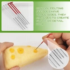 Mayboos 35 Pcs Needle Felting Needles,Wool Felting Supplies With 4 Types Star,Twisted,Cone,Triangular Felting Needles Color Coded Wool Felting Needles Tool Kit With Needle Box -Michaels Stores 34476822665264 2