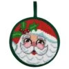 Santa Face Christmas Ornament - Needlepoint Kit Multicolor 2 Santa Face Christmas Ornament - Needlepoint Kit Multicolor -Michaels Stores 3587524984649