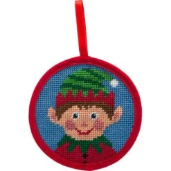 Alice Peterson Stitch-Ups Boy Elf Needlepoint Ornament Kit Multicolor -Michaels Stores 3587533897545 2