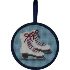 Alice Peterson Stitch-Ups Needlepoint Ornament Kit - Ice Skates Multicolor