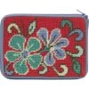Stitch And Zip Coin/Credit Card Case Needlepoint Kit-Red Asian Floral SZ202 Multicolor -Michaels Stores 3587552247625