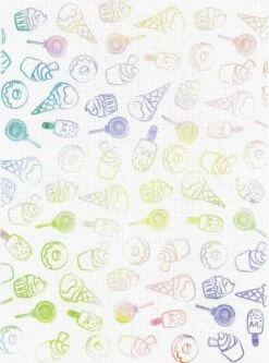 Designer Printed AIDA Canvas 18ct KD-116