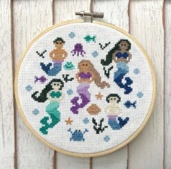 Mermaid Counted Cross Stitch Kit 9 Mermaid Counted Cross Stitch Kit -Michaels Stores 363454628178592