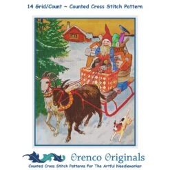 Elf Presents On Goat Sled Jenny Nystrom Counted Cross Stitch Pattern 17 Elf Presents On Goat Sled Jenny Nystrom Counted Cross Stitch Pattern -Michaels Stores 368606619075040 2