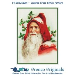Father Christmas Santa Claus #80 Counted Cross Stitch Pattern