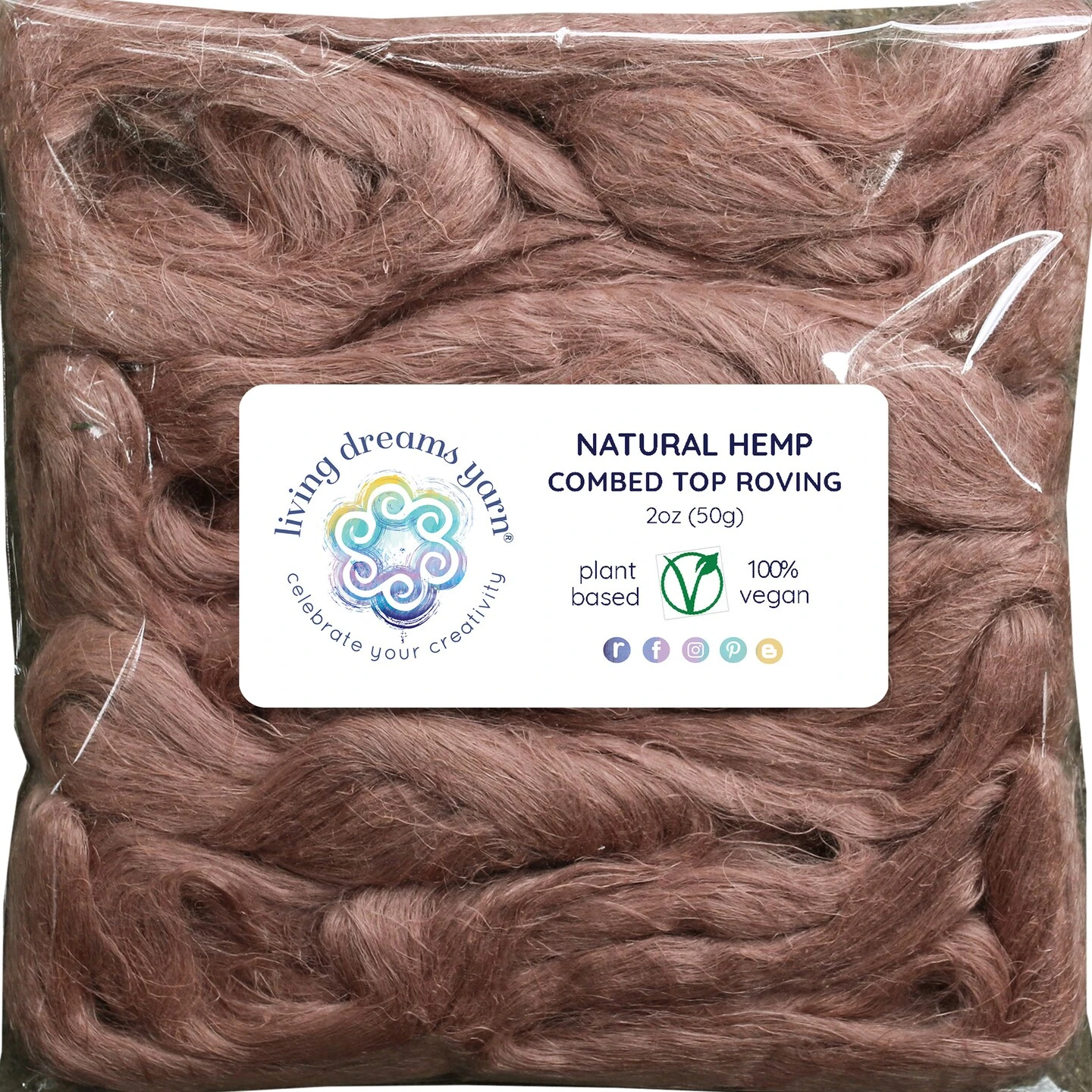 Hemp - Beautifully Dyed Vivid Colors, Combed Top Roving For Spinning, Blending, Felting, Weaving. Blush 9 Hemp - Beautifully Dyed Vivid Colors, Combed Top Roving For Spinning, Blending, Felting, Weaving. Blush - Image 7