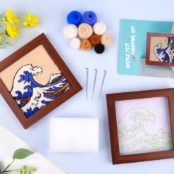 Needle Felting Kit For Beginners - Wool Felt Painting Gifts For Girls Kids Adults, The Great Wave… 33 Needle Felting Kit For Beginners - Wool Felt Painting Gifts For Girls Kids Adults, The Great Wave… -Michaels Stores 37916302923824 2