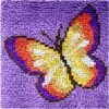 Latch Hook Kits For Kids,DIY Rug Crafts Butterfly Pattern Color Printed Canvas,Latch Hook Kits For Beginners Handmade Needlework Crafts Home Decoration,12"x12" 1 Latch Hook Kits For Kids,DIY Rug Crafts Butterfly Pattern Color Printed Canvas,Latch Hook Kits For Beginners Handmade Needlework Crafts Home Decoration,12"x12" -Michaels Stores 37916344866864