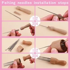 Complete Wool Felting Tool Kit,Needle Felting Supplies Needle Felting Kit With 90Pcs Needle Felting Needles,3Pcs Needle Bottles,2Pcs Needle Felting Pen,Needle Felting Tools For Beginner,Professional -Michaels Stores 37916535707696 2