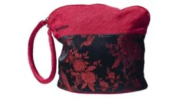 HiyaHiya Small Project Bag For Knit And Crochet - Red And Black Floral Multicolor