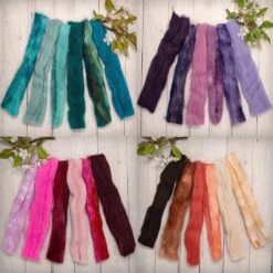 Multi Fiber Sampler - Super Soft Merino Roving, Hand Dyed BFL Wool & Sparkling Firestar For Felting, Spinning, Doll Making Purple 13 Multi Fiber Sampler - Super Soft Merino Roving, Hand Dyed BFL Wool & Sparkling Firestar For Felting, Spinning, Doll Making Purple -Michaels Stores 392912292304544 3