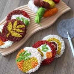 Punch Needle Coasters Kit, Punch Needle Embroidery Kit For Beginners And Adults Including Patterns, Tools, Yarns, Hoop, Instruction, Coaster Holder Coaster Art Craft Supplies (Plants) 21 Punch Needle Coasters Kit, Punch Needle Embroidery Kit For Beginners And Adults Including Patterns, Tools, Yarns, Hoop, Instruction, Coaster Holder Coaster Art Craft Supplies (Plants) -Michaels Stores 3984619295536