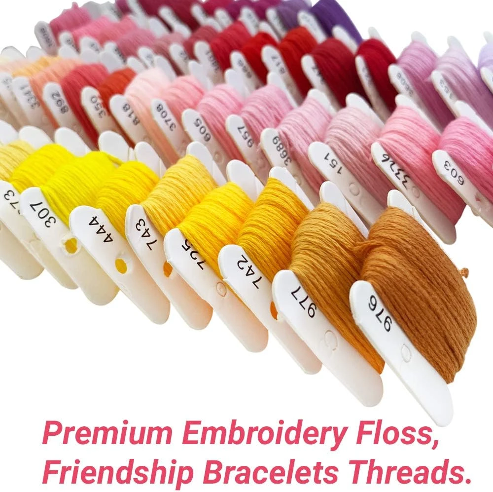 8.75 Yards - Embroidery Floss,52 Rainbow Colors Hand Embroidery (Rainbow) 9 8.75 Yards - Embroidery Floss,52 Rainbow Colors Hand Embroidery (Rainbow) - Image 7
