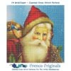 Christmas St. Nick Santa In Red-Square Counted Cross Stitch Pattern -Michaels Stores 406121138323936