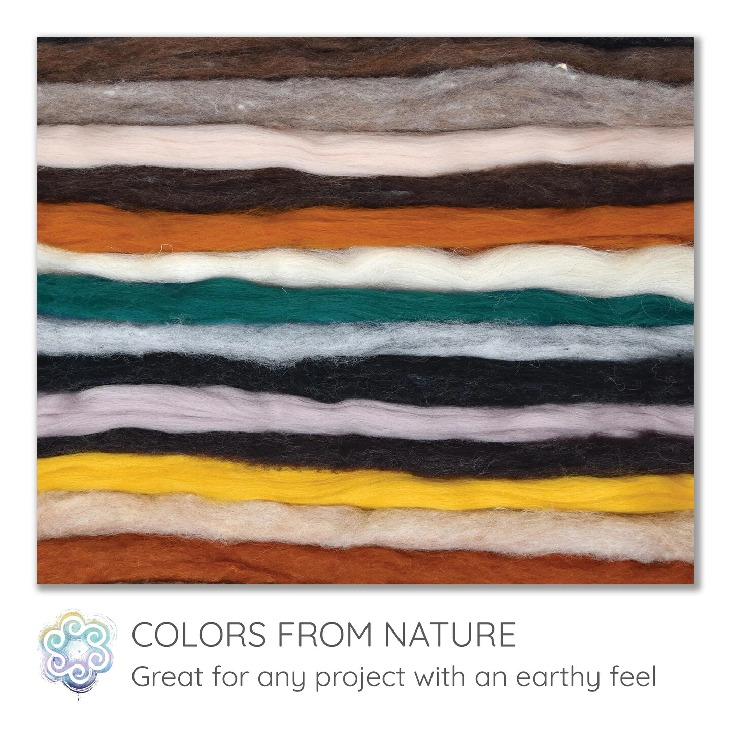 Needle Felting Wool, Large Size. Animal Colors & White Core Wool. Premium Carded Wool For Felting, Spinning, Blending. Craft Roving Variety Pack, Critter Colors 6 Needle Felting Wool, Large Size. Animal Colors & White Core Wool. Premium Carded Wool For Felting, Spinning, Blending. Craft Roving Variety Pack, Critter Colors - Image 4