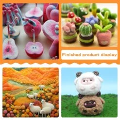 Mayboos Felting Needle With Eight Needles Tool,Craft Wool Felt Stitch Punch Tool With Solid Wood Handle Felting Eight Needles Tool With Finger Cots 27 Mayboos Felting Needle With Eight Needles Tool,Craft Wool Felt Stitch Punch Tool With Solid Wood Handle Felting Eight Needles Tool With Finger Cots -Michaels Stores 410901935624624 1