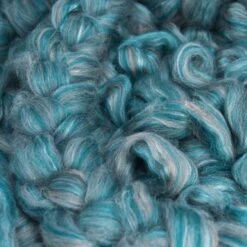 Designer Blend Shetland & Silk Roving For Spinning And Felting. Fancy, Colorful, Exotic - Limited Edition. Swan Song -Michaels Stores 411379965720624 1