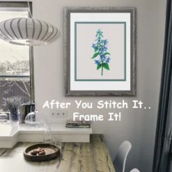 Blue Bell Flowers Inspired By Pierre-Joseph Redoute Counted Cross Stitch Pattern -Michaels Stores 4123444177371 1