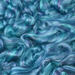 Designer Blend Bamboo Combed Top Roving For Spinning, Felting, And Weaving. Colorful, Exotic - Limited Edition. Glacier Bay -Michaels Stores 413641209806864 2