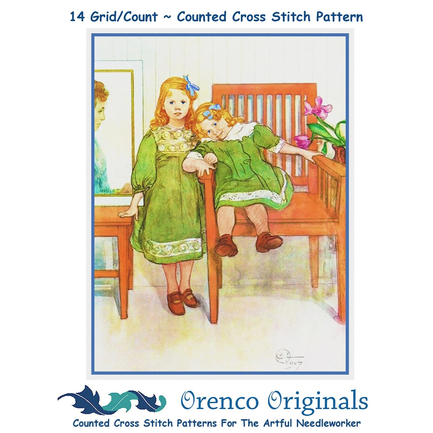 Scandinavian Carl Larsson's Mini And Essi Counted Cross Stitch Chart Pattern 13 Scandinavian Carl Larsson's Mini And Essi Counted Cross Stitch Chart Pattern - Image 11