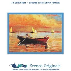 American Winslow Homer's Boat In Gloucester Harbor Counted Cross Stitch Pattern 27 American Winslow Homer's Boat In Gloucester Harbor Counted Cross Stitch Pattern -Michaels Stores 4159906827209 2