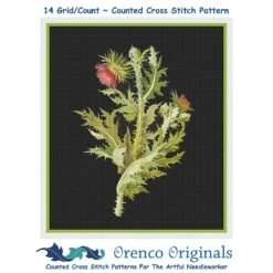 Nodding Thistle Plant By Mary Delany Counted Cross Stitch Pattern 27 Nodding Thistle Plant By Mary Delany Counted Cross Stitch Pattern -Michaels Stores 4159916141513 2