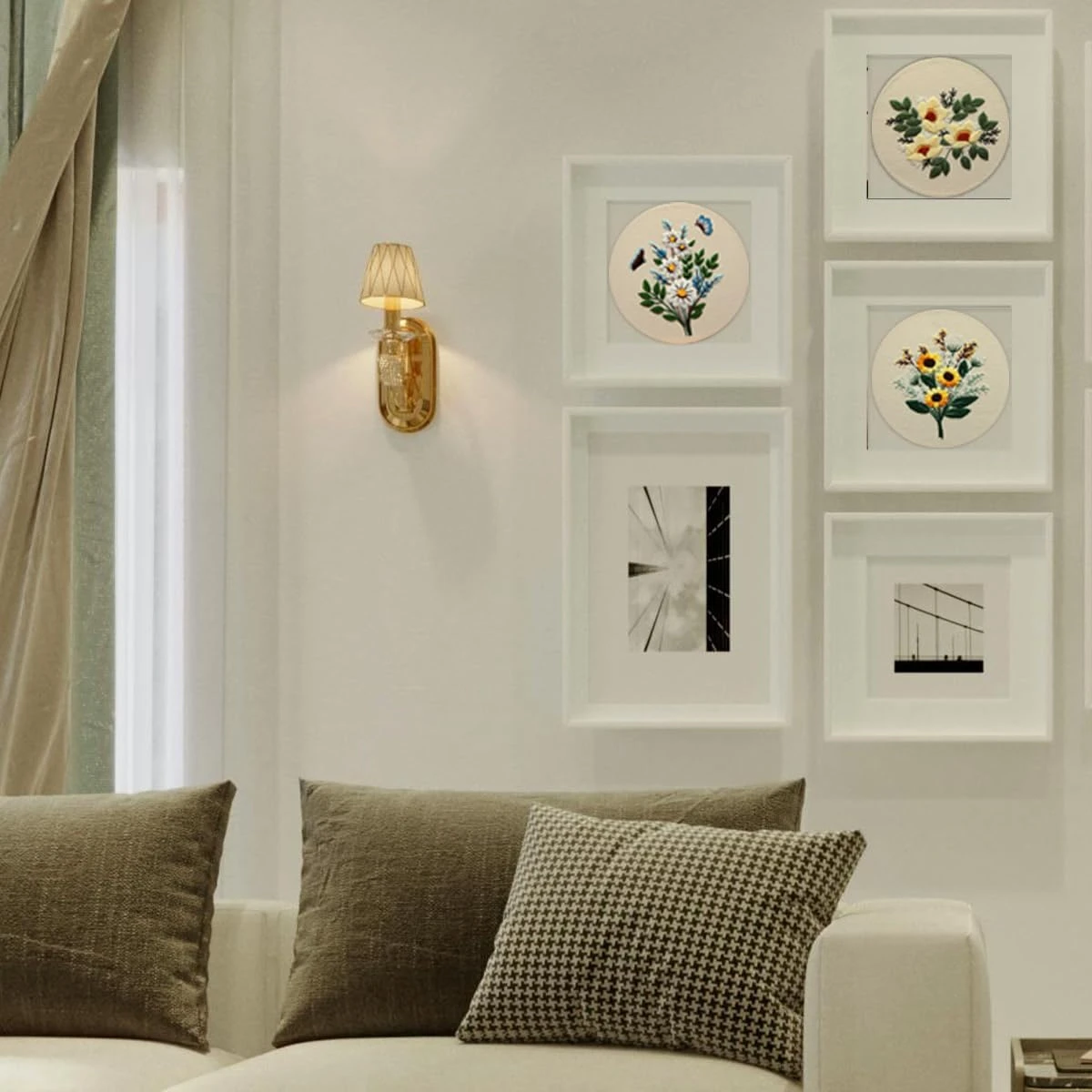 Embroidery Kit For Beginners,Plants Flowers Pre-Stamped Pattern Kits 15 Embroidery Kit For Beginners,Plants Flowers Pre-Stamped Pattern Kits - Image 13