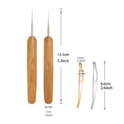 9 Pcs Bent Latch Hook Crochet Needle Set Dreadlocks Tool Crochet Hooks Hair Locking Tool For Hair Extension Braid Carpet Making And Other Craft 24 9 Pcs Bent Latch Hook Crochet Needle Set Dreadlocks Tool Crochet Hooks Hair Locking Tool For Hair Extension Braid Carpet Making And Other Craft -Michaels Stores 422915336345648 1