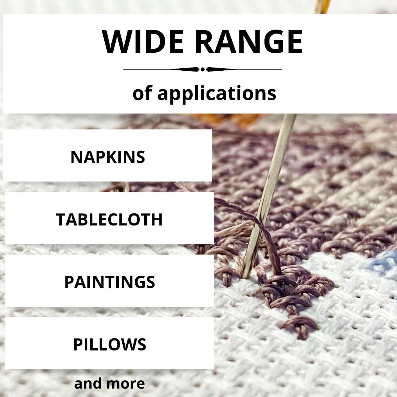 6PCS Aida Cloth 14 Count 3 Pieces Black Cross Stitch Fabric And 3 Pieces White Cross Stitch Fabric Cotton Embroidery Cloth For Needlework 14 Count For Craft Embroidery 11 6PCS Aida Cloth 14 Count 3 Pieces Black Cross Stitch Fabric And 3 Pieces White Cross Stitch Fabric Cotton Embroidery Cloth For Needlework 14 Count For Craft Embroidery - Image 9