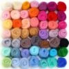 MOMODA BAODLON 50 Colors Fibre Wool Yarn Roving For Needle Felting Hand Spinning DIY Craft Materials -Michaels Stores 422916215052336