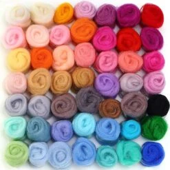 MOMODA BAODLON 50 Colors Fibre Wool Yarn Roving For Needle Felting Hand Spinning DIY Craft Materials 32 MOMODA BAODLON 50 Colors Fibre Wool Yarn Roving For Needle Felting Hand Spinning DIY Craft Materials -Michaels Stores 422916215052336 2