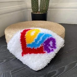 ZuoAnLF Latch Hook Kits For Adults Kids,Soft Simple Embroidery DIY Latch Hook Craft Kit With Printed Pattern Include Latch Hook10x10 Inch (Love) -Michaels Stores 422916837906480 1