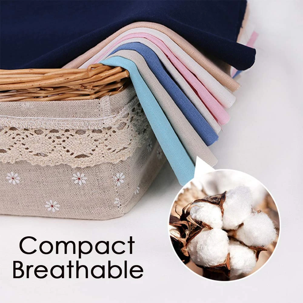 MWELLEWM 7 Pcs/Set Linen Cloth Needlework Fabric Solid Colour Cloth Garments Crafts Accessories Square Embroidery Cloth (50 * 50CM)… 7 MWELLEWM 7 Pcs/Set Linen Cloth Needlework Fabric Solid Colour Cloth Garments Crafts Accessories Square Embroidery Cloth (50 * 50CM)… - Image 5