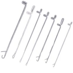7 Pcs Latch Crochet Hooks Sewing Needles DIY Weave Knitting Tools For Revamping Sweater Or Socks