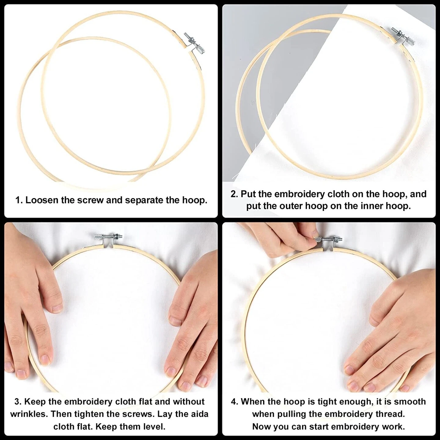 4 Mandala Embroidery Starter Kit With Instruction Plum Blossom Chrysanthemum Orchid Lotus Needlepoint Cross Stitch Kit With Embroidery Hoop Threads Needle Scissors For Beginners DIY Craft 20 4 Mandala Embroidery Starter Kit With Instruction Plum Blossom Chrysanthemum Orchid Lotus Needlepoint Cross Stitch Kit With Embroidery Hoop Threads Needle Scissors For Beginners DIY Craft - Image 18