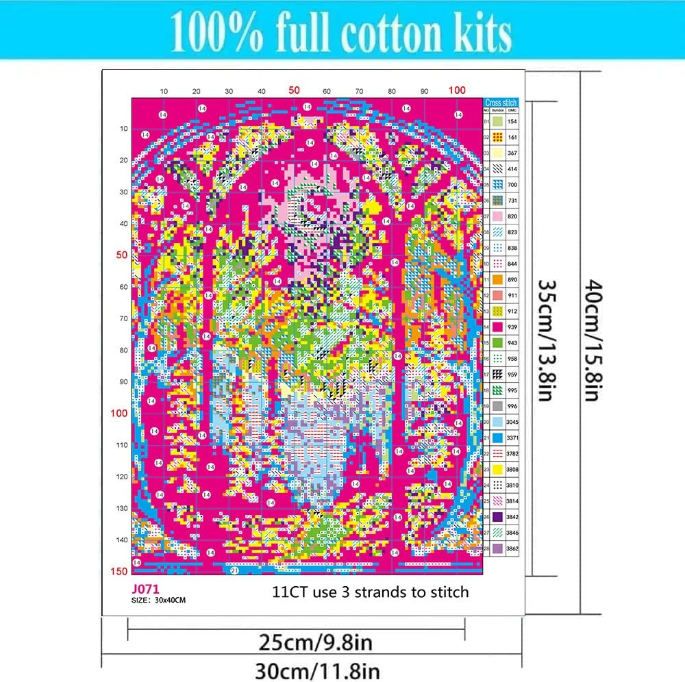 Starry Night Stamped Cross Stitch Kits - Tree Counted Cross Stitch Kits For Beginners Adults Needlepoint Moon Cross-Stitch Patterns Dimensions Needlecrafts Embroidery Kits Arts And Crafts 19 Starry Night Stamped Cross Stitch Kits - Tree Counted Cross Stitch Kits For Beginners Adults Needlepoint Moon Cross-Stitch Patterns Dimensions Needlecrafts Embroidery Kits Arts And Crafts - Image 17