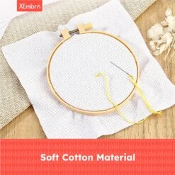 12 PCS Aida Cloth 14 Count, 4 Sizes White Cross Stitch Fabric For Craft Embroidery, Classic Reserve Aida Cloth For Embroidery Beginner, Needlework, Cross Stitch (5.9 To 11.8inch) 36 12 PCS Aida Cloth 14 Count, 4 Sizes White Cross Stitch Fabric For Craft Embroidery, Classic Reserve Aida Cloth For Embroidery Beginner, Needlework, Cross Stitch (5.9 To 11.8inch) -Michaels Stores 43227676317744 2