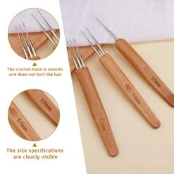 Dreadlock Crochet Hook, 48 Pcs Dreadlock Crochet Hook Tool, 6 Dreadlock Crochet Needle, Different Size Bent Latch Hook, Crochet Needle For Hair Braiding With Case And Dreadlocks Tool -Michaels Stores 43227881429040