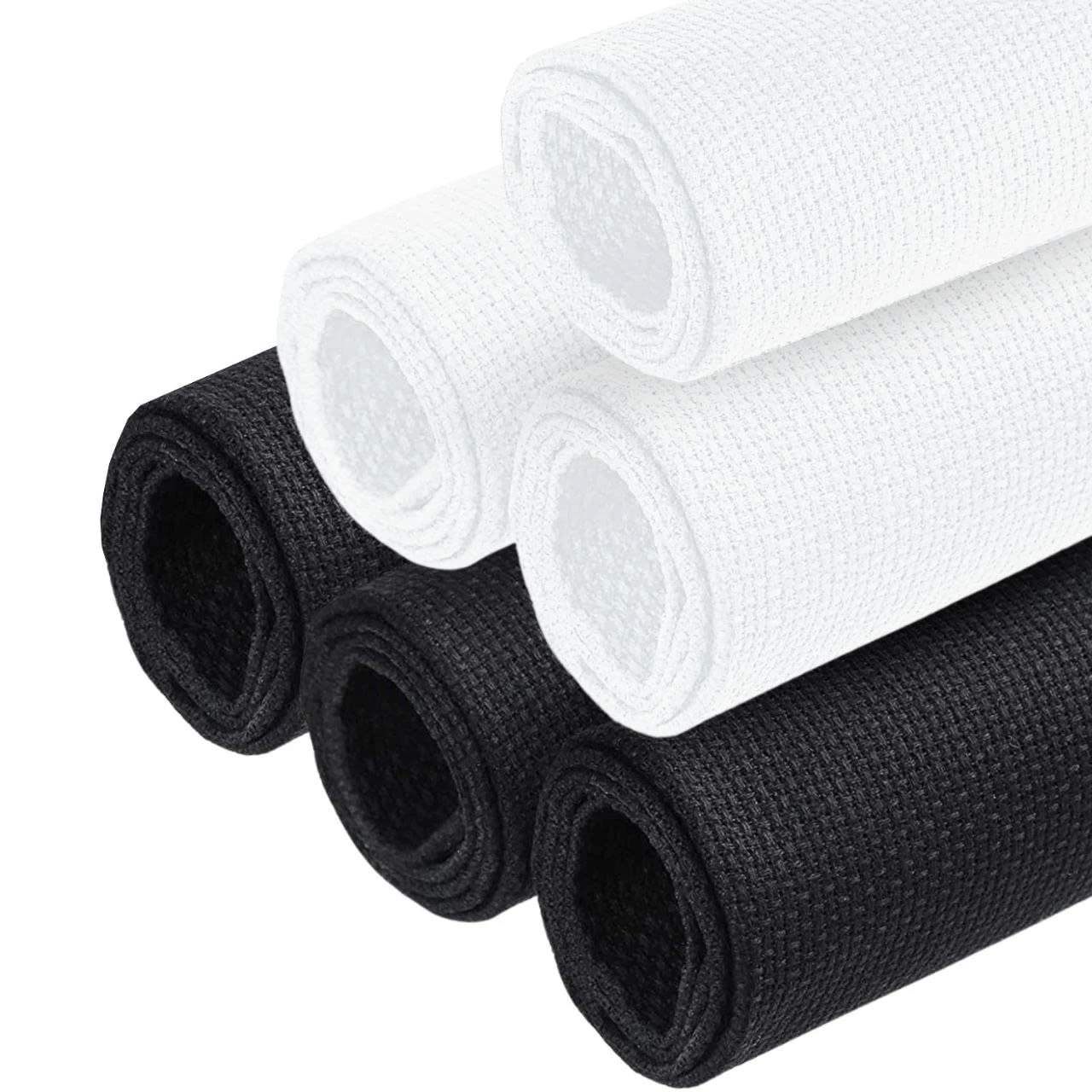 6PCS Aida Cloth 14 Count 3 Pieces Black Cross Stitch Fabric And 3 Pieces White Cross Stitch Fabric Cotton Embroidery Cloth For Needlework 14 Count For Craft Embroidery 15 6PCS Aida Cloth 14 Count 3 Pieces Black Cross Stitch Fabric And 3 Pieces White Cross Stitch Fabric Cotton Embroidery Cloth For Needlework 14 Count For Craft Embroidery - Image 13