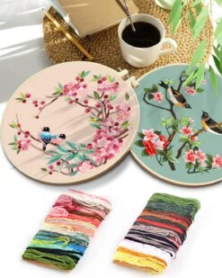 Embroidery Kit For Adult, Owl Embroidery Kit For Beginners Include Embroidery Cloth Hoops Threads For Craft Lover Hand Stitch With Embroidery Skill Techniques (Bird) 27 Embroidery Kit For Adult, Owl Embroidery Kit For Beginners Include Embroidery Cloth Hoops Threads For Craft Lover Hand Stitch With Embroidery Skill Techniques (Bird) -Michaels Stores 43228000704560 1