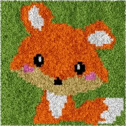 Latch Hook Kits Rug Fox Crochet Yarn Cushion Colour Pre-Printed Canvas Cover Rug Needlework DIY Hook And Latch Kit Christmas Home Decoration 30x30cm/12 X12inch 32 Latch Hook Kits Rug Fox Crochet Yarn Cushion Colour Pre-Printed Canvas Cover Rug Needlework DIY Hook And Latch Kit Christmas Home Decoration 30x30cm/12 X12inch -Michaels Stores 43228259440688 2