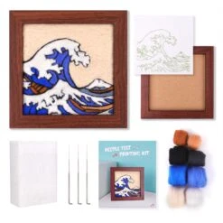 Needle Felting Kit For Beginners - Wool Felt Painting Gifts For Girls Kids Adults, The Great Wave… 32 Needle Felting Kit For Beginners - Wool Felt Painting Gifts For Girls Kids Adults, The Great Wave… -Michaels Stores 43228372162608 2