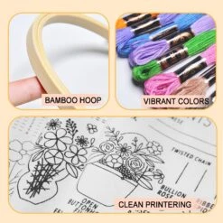 3 Sets Embroidery Kit For Beginners, 37 Embroidery Stitch Kits Adults Beginner With Embroidery Patterns, Punch Needle Point Kits Adults Including Embroidery Supplies And Instruction Video 35 3 Sets Embroidery Kit For Beginners, 37 Embroidery Stitch Kits Adults Beginner With Embroidery Patterns, Punch Needle Point Kits Adults Including Embroidery Supplies And Instruction Video -Michaels Stores 43228544915504 2