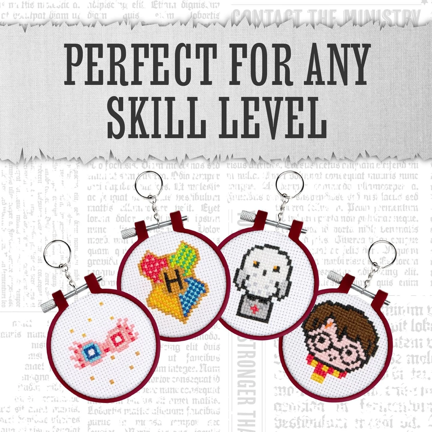 Paladone Harry Potter Stamped Cross Stitch, Embroidery Kit - Officially Licensed Wizarding World Merchandise, Easy Craft Activity For Movie Fans, Starter Kit For Needlework Beginners 11 Paladone Harry Potter Stamped Cross Stitch, Embroidery Kit - Officially Licensed Wizarding World Merchandise, Easy Craft Activity For Movie Fans, Starter Kit For Needlework Beginners - Image 9