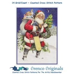 Father Christmas Santa Claus 84 Counted Cross Stitch Pattern 17 Father Christmas Santa Claus 84 Counted Cross Stitch Pattern -Michaels Stores 43600433873376 2