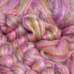 Designer Blend Merino, Tencel, Sari Silk, And Nylon Roving For Spinning And Felting. Fancy, Colorful, Exotic - Limited Edition. Tea Party -Michaels Stores 43602396839952 1